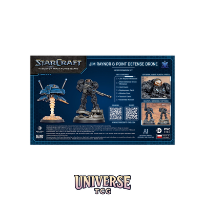 Archon Studio - Starcraft TMG: Terran Hero Expansion Set: Jim Raynor & Point Defense Drone