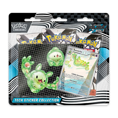 Pokémon TCG: Colección Pegatinas Tech Fulgor Negro – Español