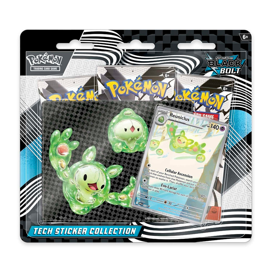 Pokémon TCG: Colección Pegatinas Tech Fulgor Negro – Español