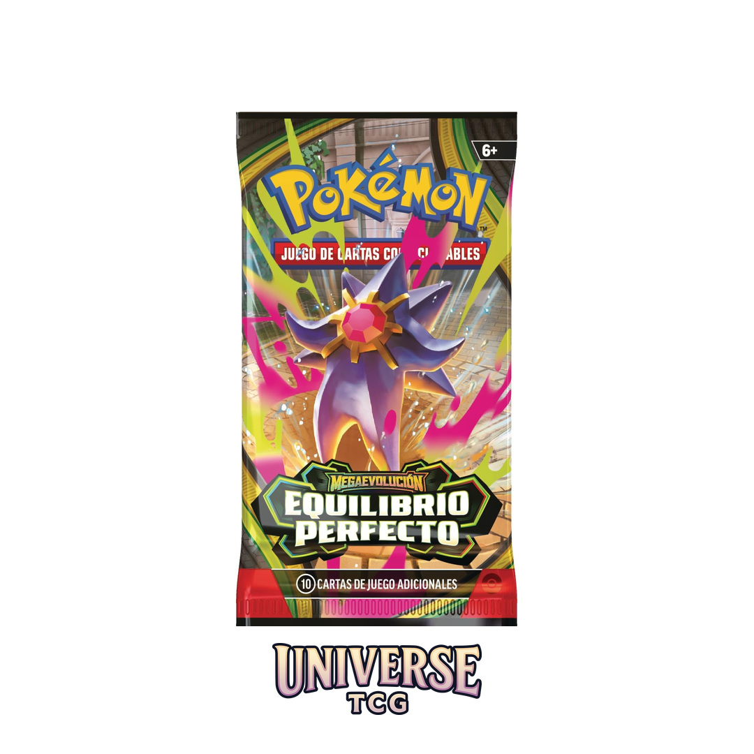 Pokémon trading card game booster pack with Pokémon character on a white background