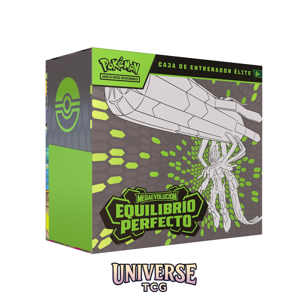 Pokémon trading card game box with green and gray design on a white background