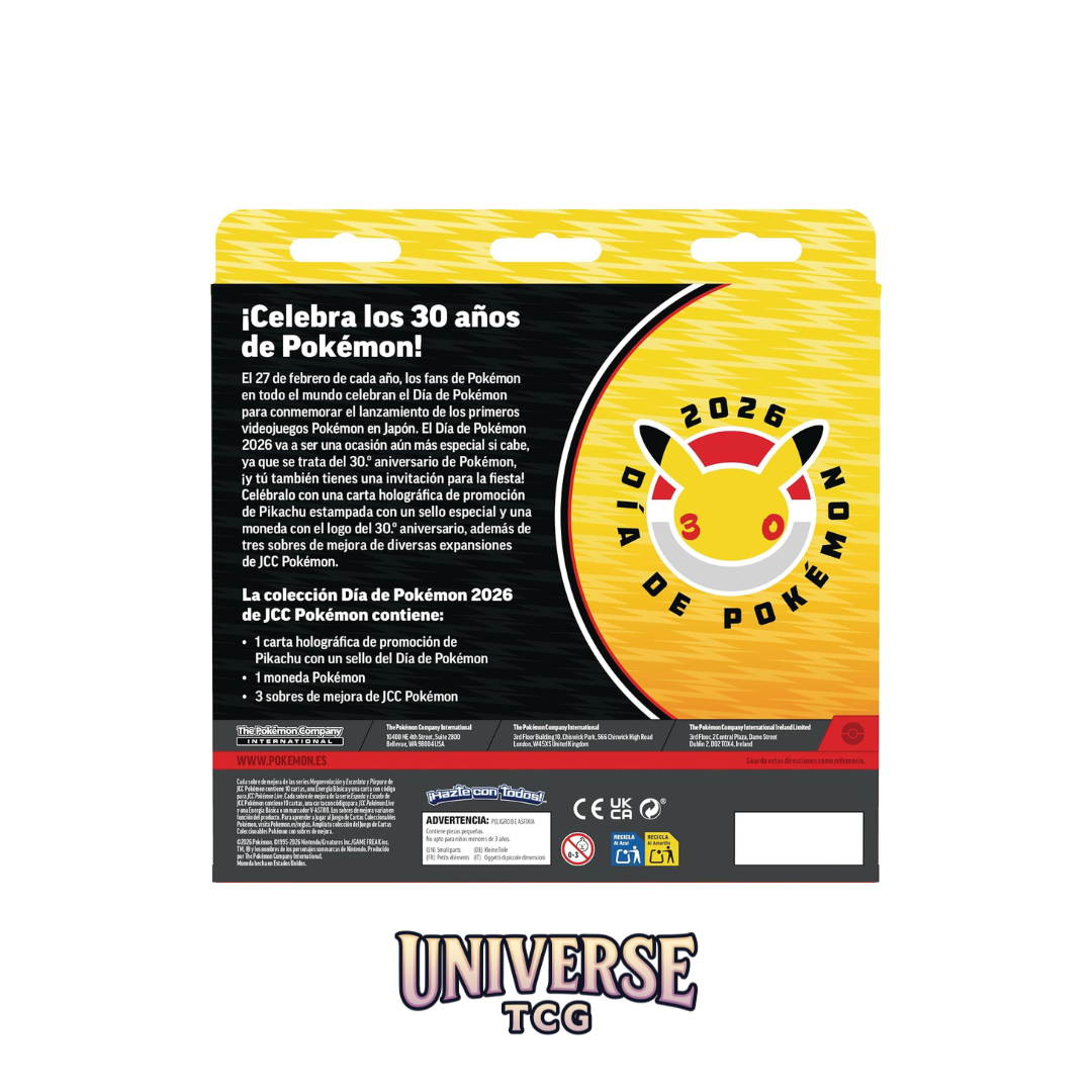 Pokémon trading card game packaging with yellow and black design