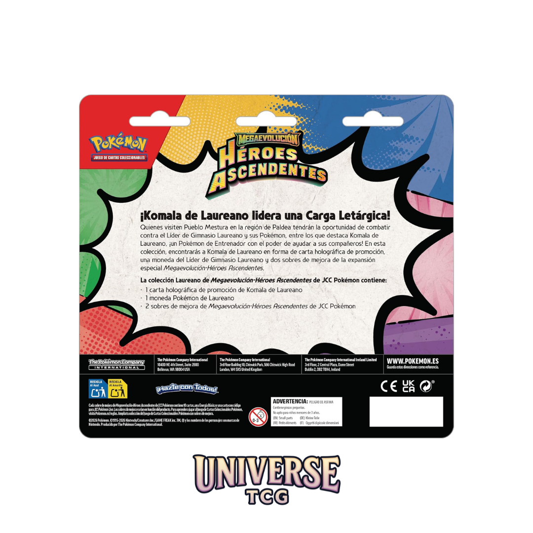 Pokémon Heroes Ascendentes packaging with colorful design and text
