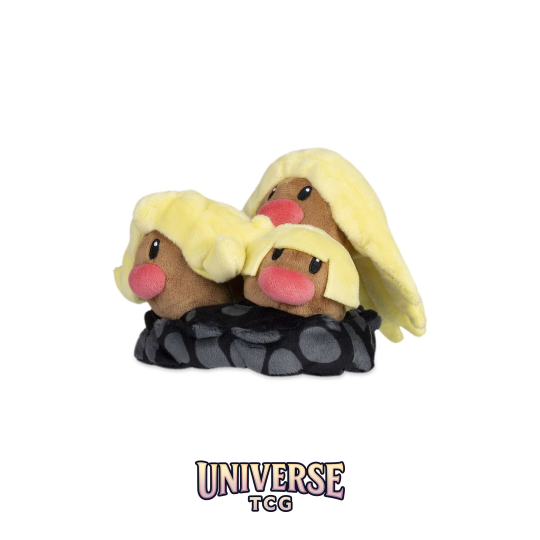 Alolan Dugtrio Sitting Cuties Plush - 15.25 cm