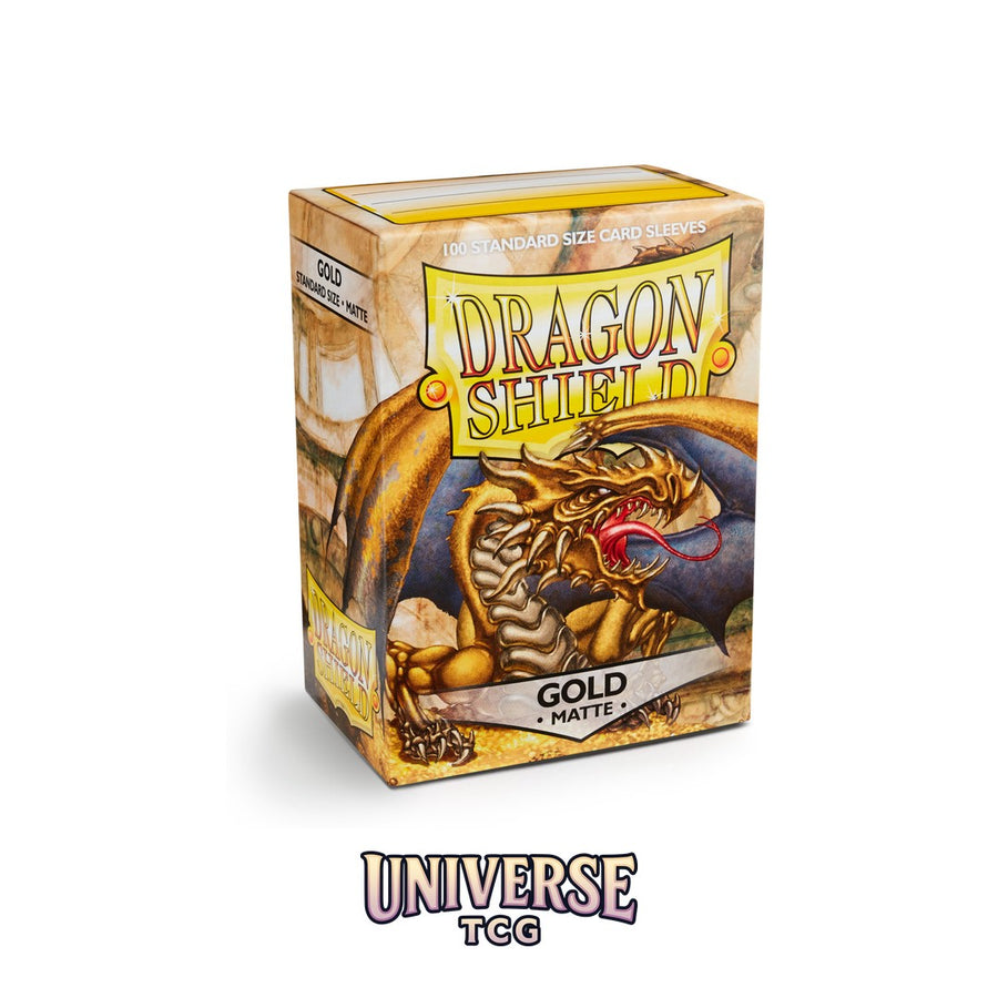 Arcane Tinmen DS - Standard Sleeves: Gold [Matte] (100 Sleeves)