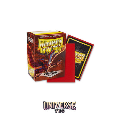 Arcane Tinmen DS - Standard Sleeves: Crimson [Matte] (100 Sleeves)