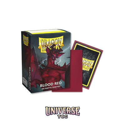 Arcane Tinmen DS - Standard Sleeves: Blood Red [Matte] (100 Sleeves)