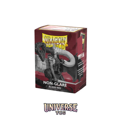 Arcane Tinmen DS - Standard Sleeves: Non-Glare Blood Red [Matte] (100 Sleeves)