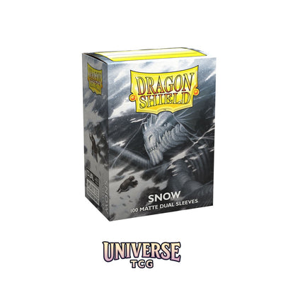 Arcane Tinmen DS - Standard Dual Sleeves: Snow [Matte] (100 Sleeves)