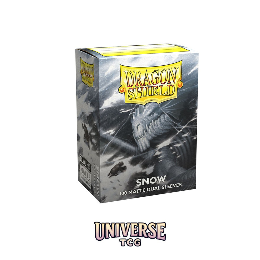 Arcane Tinmen DS - Standard Dual Sleeves: Snow [Matte] (100 Sleeves)