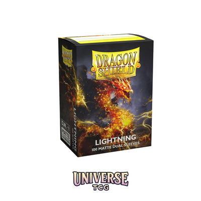 Arcane Tinmen DS - Standard Dual Sleeves: Lightning [Matte] (100 Sleeves)