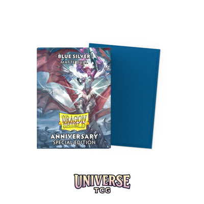 Arcane Tinmen DS - Standard Dual Sleeves: Cobalt & Silver [Matte] (100 Sleeves)