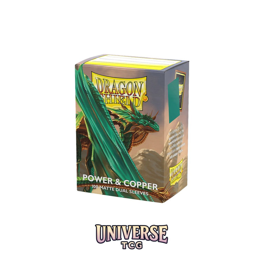 Arcane Tinmen DS - Standard Dual Sleeves: Power & Copper [Matte] (100 Sleeves)