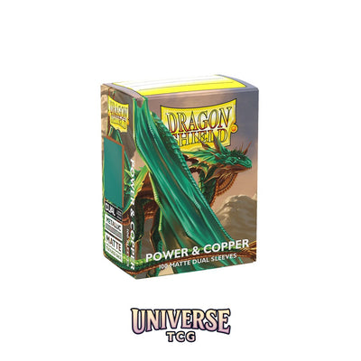 Arcane Tinmen DS - Standard Dual Sleeves: Power & Copper [Matte] (100 Sleeves)
