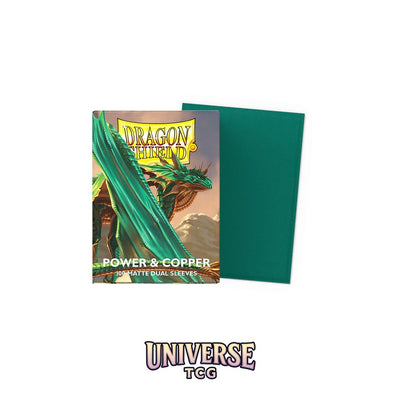 Arcane Tinmen DS - Standard Dual Sleeves: Power & Copper [Matte] (100 Sleeves)