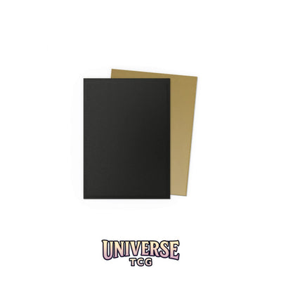 Arcane Tinmen DS - Standard Dual Sleeves: Black & Gold [Matte] (100 Sleeves)