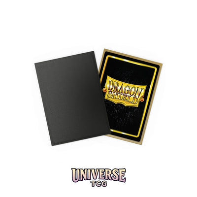 Arcane Tinmen DS - Standard Dual Sleeves: Black & Gold [Matte] (100 Sleeves)