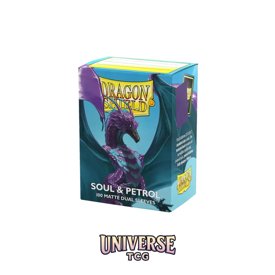 Arcane Tinmen DS - Standard Dual Sleeves: Soul & Petrol [Matte] (100 Sleeves)