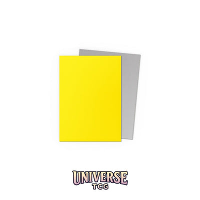 Arcane Tinmen DS - Standard Dual Sleeves: Yellow & Silver [Matte] (100 Sleeves)