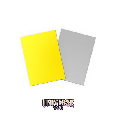 Arcane Tinmen DS - Standard Dual Sleeves: Yellow & Silver [Matte] (100 Sleeves)