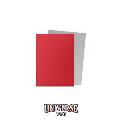 Arcane Tinmen DS - Standard Dual Sleeves: Crimson & Silver [Matte] (100 Sleeves)
