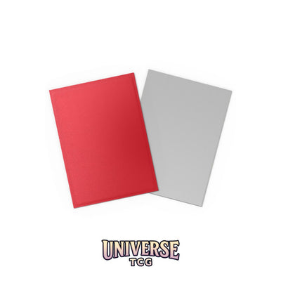 Arcane Tinmen DS - Standard Dual Sleeves: Crimson & Silver [Matte] (100 Sleeves)