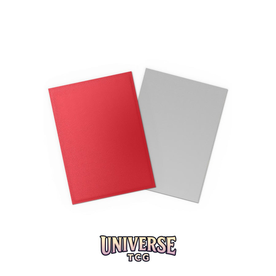 Arcane Tinmen DS - Standard Dual Sleeves: Crimson & Silver [Matte] (100 Sleeves)