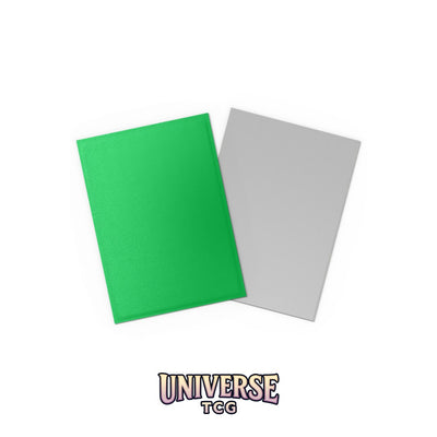 Arcane Tinmen DS - Standard Dual Sleeves: Apple Green & Silver [Matte] (100 Sleeves)
