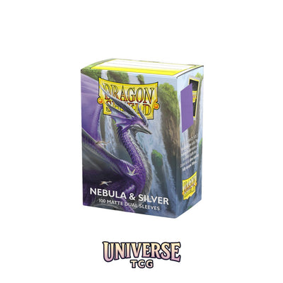 Arcane Tinmen DS - Standard Dual Sleeves: Nebula & Silver [Matte] (100 Sleeves)