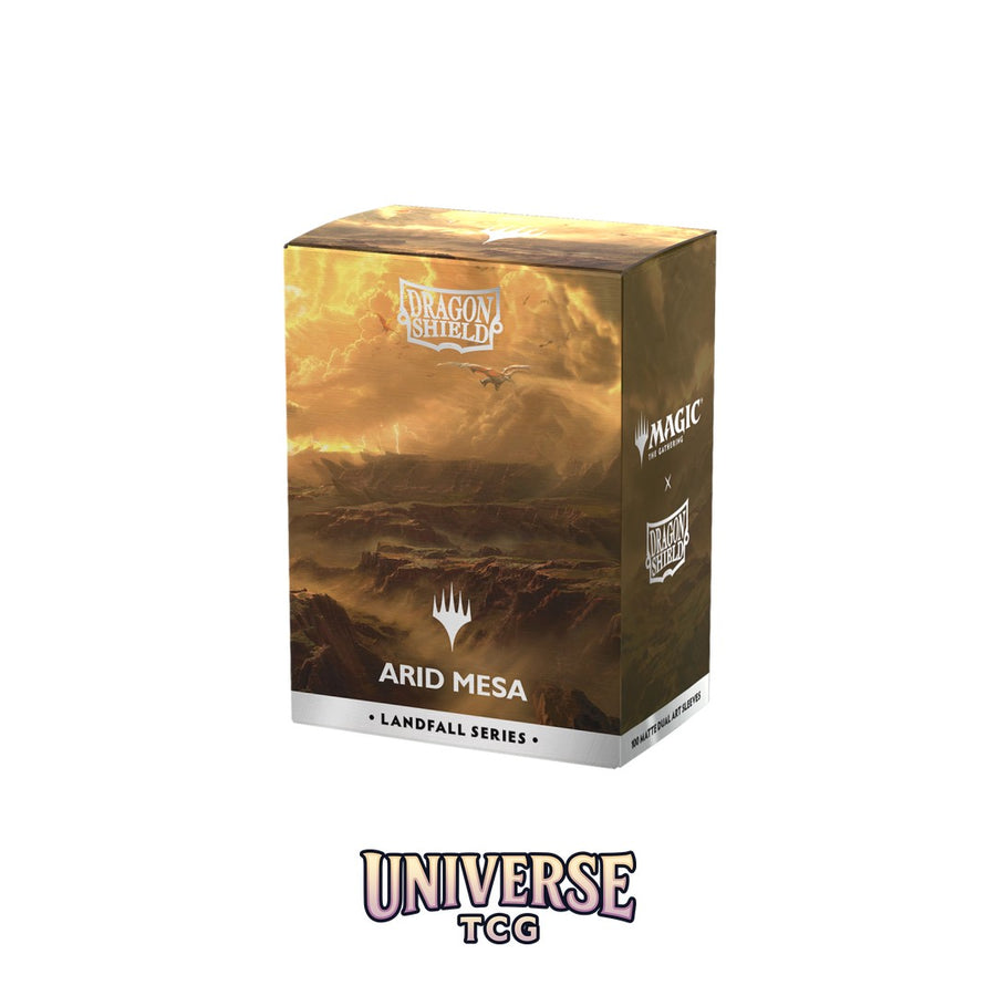 Arcane Tinmen DS - Standard Licensed Dual Art Sleeves: MtG: Landfall Series - Arid Mesa [Matte] (100 Sleeves)