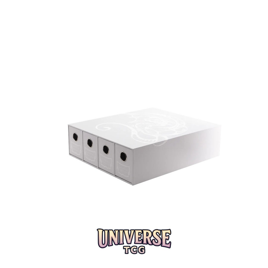 Arcane Tinmen DS - Fortress Card Drawers: White [Horizontal] (4 Drawers)