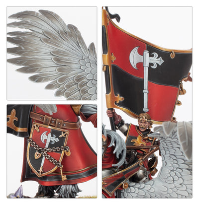 Battle Standard Bearer on Royal Pegasus – Kingdom of Bretonnia