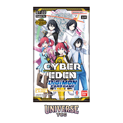 Digimon Card Game BT22 Booster Pack Cyber Eden - English
