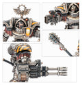 Cataphractii Terminators con Volkite Chargers y Power Mauls