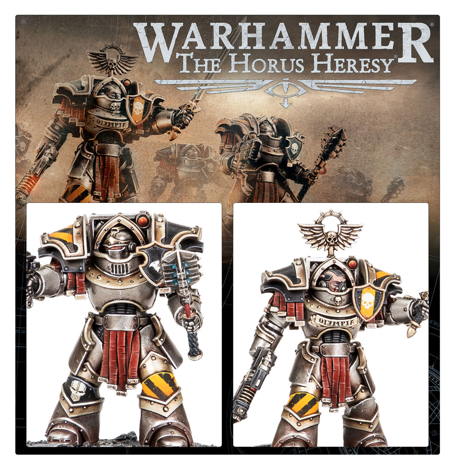 Cataphractii Terminators con Volkite Chargers y Power Mauls