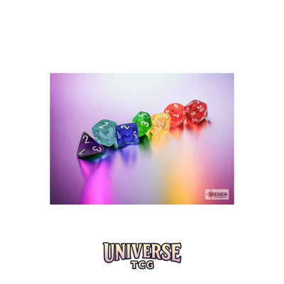 Chessex: Prism Translucent GM & Beginner Player Polyhedral 7-Die Set