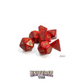 Chessex: Scarab Scarlet/gold Polyhedral 7-Dice Set
