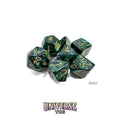 Chessex: Scarab Jade/gold Polyhedral 7-Dice Set
