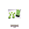 Chessex: Vortex Bright Green/black Polyhedral 7-Dice Set
