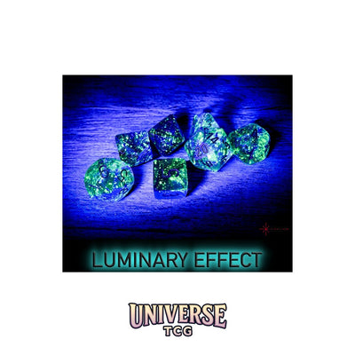 Chessex: Nebula Oceanic/gold Luminary Polyhedral 7-Dice Set