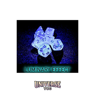 Chessex: Borealis Icicle/light blue Luminary Polyhedral 7-Dice Set