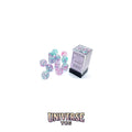 Chessex Nebula Wisteria/white Luminary 16mm d6 Dice Block (12 dice)