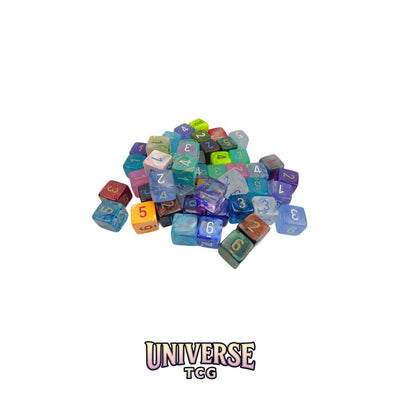 Chessex: Bag of 50 Assorted Loose Signature Polyhedral d6 Dice