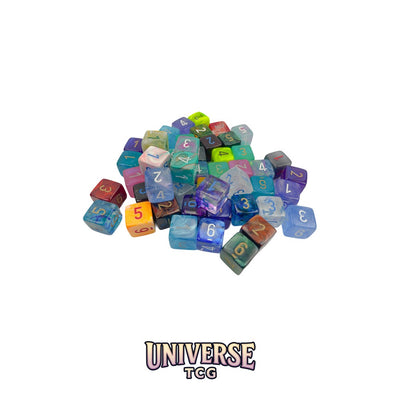 Chessex: Bag of 50 Assorted Loose Signature Polyhedral d6 Dice