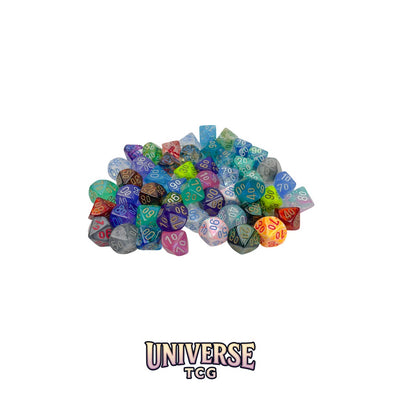 Chessex: Bag of 50 Assorted Loose Signature Polyhedral Tens d10 Dice