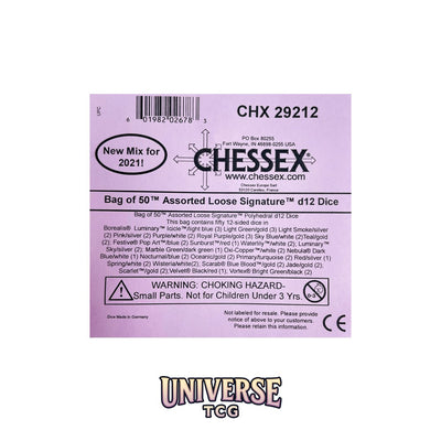 Chessex: Bag of 50 Assorted Loose Signature Polyhedral d12 Dice