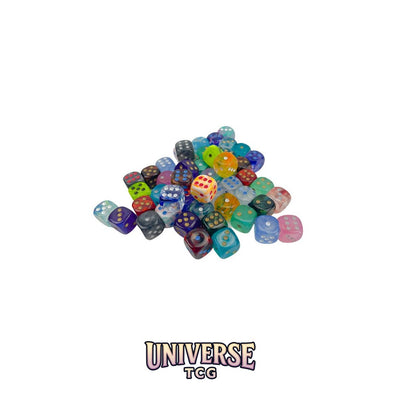 Chessex: Bag of 50 Assorted Loose Signature 12mm w/pips d6 Dice