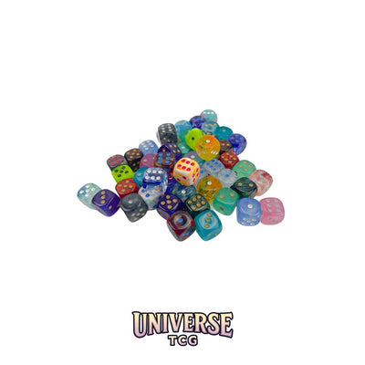 Chessex: Bag of 50 Assorted Loose Signature 12mm w/pips d6 Dice