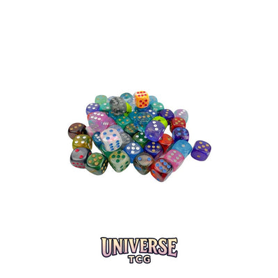 Chessex: Bag of 50 Assorted Loose Signature 16mm w/pips d6 Dice