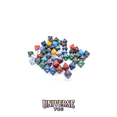 Chessex: Bag of 50 Assorted Loose Speckled Polyhedral d8 Dice